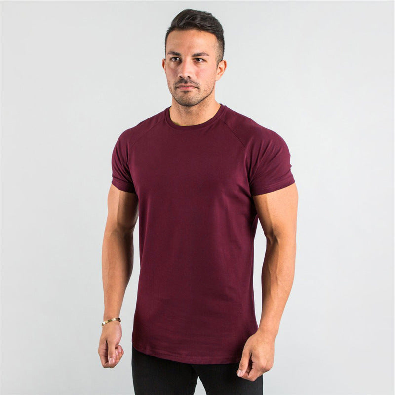 Men's Casual Slim Fit T-Shirt for Fitness and Sports