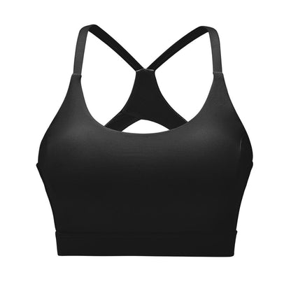 Women's Yoga Sports Bra with Cross Back Design