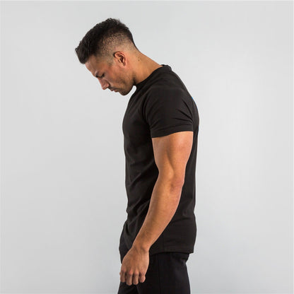 Men's Casual Slim Fit T-Shirt for Fitness and Sports