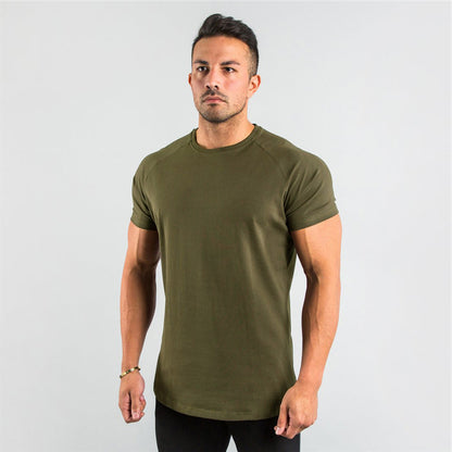 Men's Casual Slim Fit T-Shirt for Fitness and Sports
