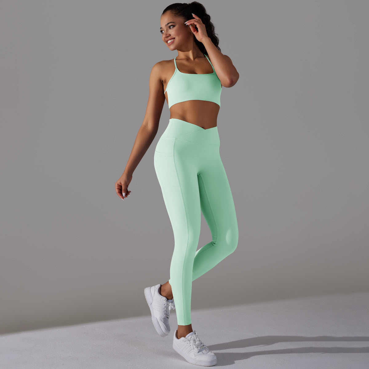 Modern Comfort Fitness Top and Legging Set (One Set)
