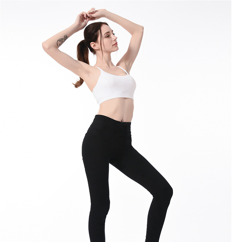 Women's Yoga Sports Bra with Cross Back Design