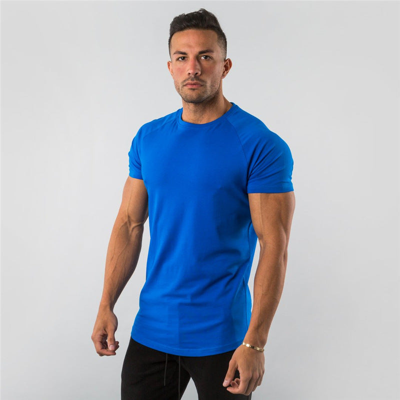 Men's Casual Slim Fit T-Shirt for Fitness and Sports