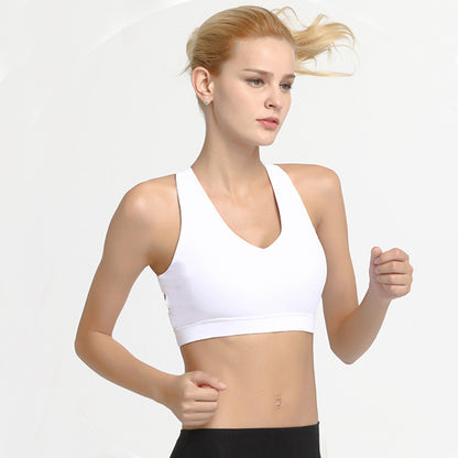 Stylish Cross-Back Sports Bra for Running and Yoga