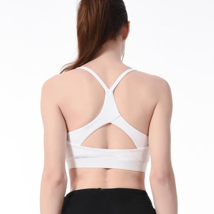 Women's Yoga Sports Bra with Cross Back Design