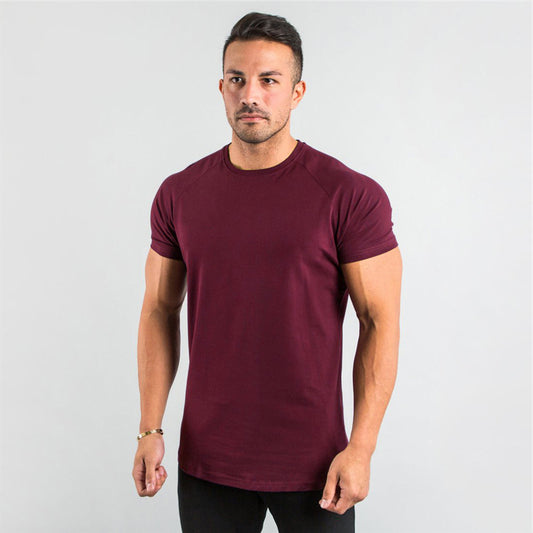 Men's Casual Slim Fit T-Shirt for Fitness and Sports