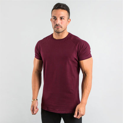Men's Casual Slim Fit T-Shirt for Fitness and Sports